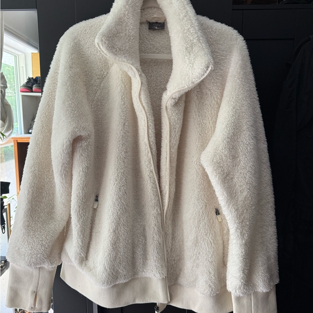 Athletic Works Cream Teddy Jacket